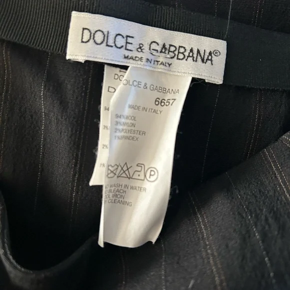 Dolce & Gabbana Stretchy Striped Pencil Skirt